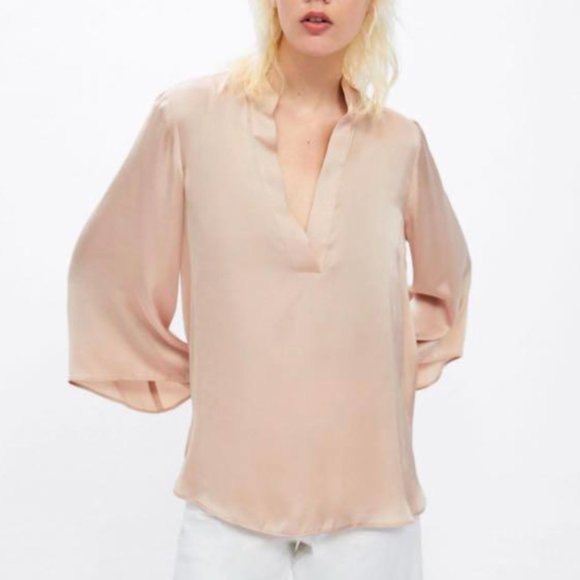 Zara Satin Blouse - Picture 1 of 6
